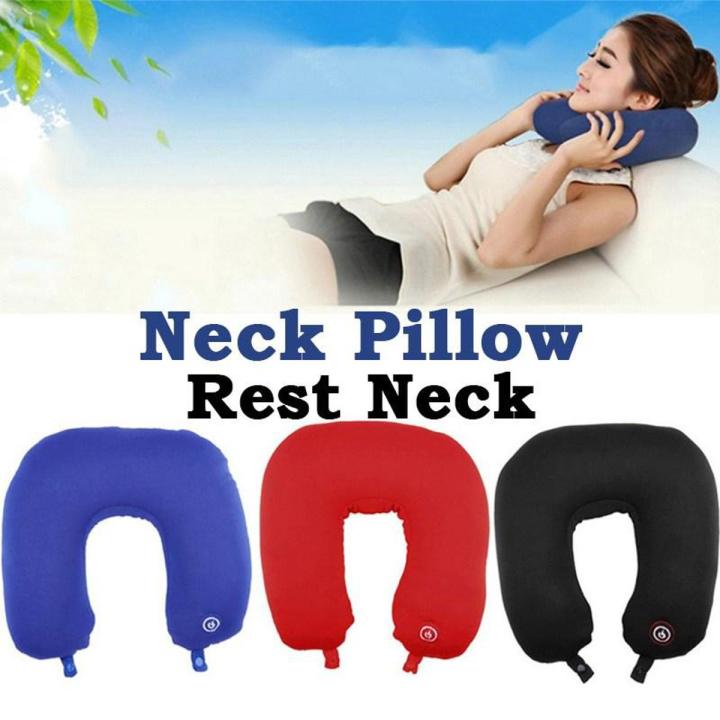 Neck Massager Plane Travel Pillow - Massaging Microbead Soft Contouring Sleeping Relaxing Pain Aid for Adults at Home, Office, Travel by Perfect Life Ideas