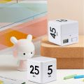 Cube Timer Kitchen Timer Time Management Timer Gravity Sensor Flip for Time Management and Countdown 25-5-45-15 Minutes. 