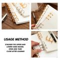 20Pcs 3 Ring Gold Book Rings Leaf Binders Office Book Rings Snap Split Hinged with 20 mm Inner Diameter Gold Book Rings. 