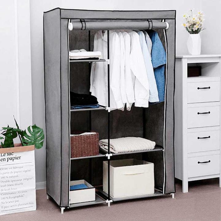 Foldable Canvas Storage Wardrobe Model 88105