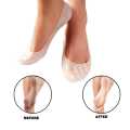 Smiling Foot Anti Crack Full Length Silicone Foot Protector Moisturizing Socks For Foot-Care. 