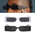 Rectangle Frame Fashion Sunglasses Punk Vintage Design Black Shades Future Fashion Glasses Luxury For Men Women. 