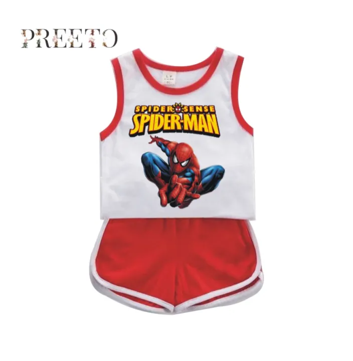 Spiderman%20tshirts%20and%20shorts%20Printed%20Boys%20-%20Image%204
