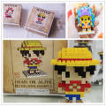 One Piece Figures Luffy Ace Nami Zoro Chopper Sanji Robin Anime Figurines Toy Mini Blocks For Children Boyfriend Teenager Gift. 
