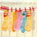 Stretchable Long Elastic Cloth Drying Rope With 12 Metal Clips Hangers Portable Clothes line for Travel/Home Small Places. 
