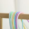 Colorful Laser Spiral USB Charger Cable Cord Protector Wrap 140cm Cable Winder For iPhone Samsung Mi Data Cable Sleeve Universal. 