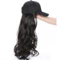 Cap with hair extension hair integrate cap hat for women girl daily hair style wig. 