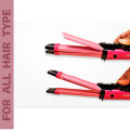 Hair straightener portable hair straightener machine and curler 220V nova hair straightener 2 in 1 machine for women Ceramic Tourmaline Plate Flat Iron Heating 2 in 1 hair straightener & curler design Ceramic Curling Iron Energy Saving Portable size to ca. 