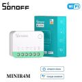 Sonoff MINIR4M Supported Smart WiFi Switch | Universal DIY Smart Home Relay | Works with Alexa & Google Home | 10A Smart Light Switch | Remote Control & Automation. 