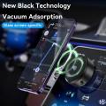 Intelligent Car Mount Mobile Phone Holder Magnetic Black Technology Universal Adsorption Bracket Vacuum Adsorption Stable. 