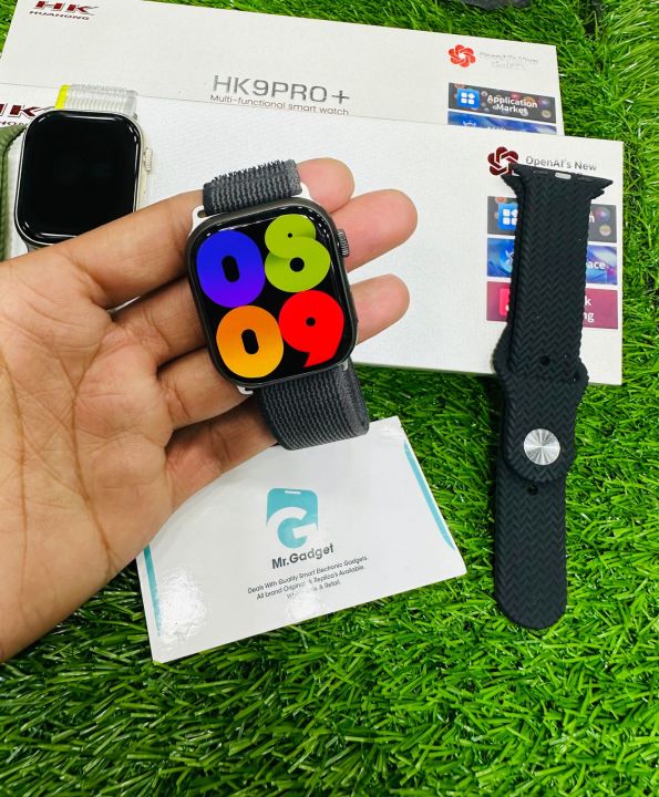 HK9 Pro Plus Smart Watch | Series 9 Smartwatch With Super AMOLED Display, 2 GB Memory, Chat GPT & Smart Island