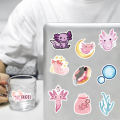 50pcs Axolotl Kawaii Stickers Mixed Cartoon Pet Salamander Decal DIY Toys Bicycle Helmet Motorcycle Skateboard Sticker for Kids Gifts Toys. 