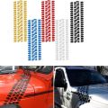 8"x 23" Car Vinyl Hood Body Side Tire Tread Decal Sticker Graphic Truck SUV Auto Red tool. 