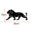 Car Sticker 3D Reflective Black Lion Car Decal. 