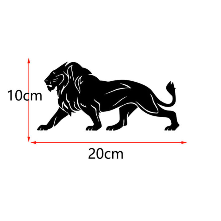 Car%20Sticker%203D%20Reflective%20Black%20Lion%20Car%20Decal%20-%20Image%203