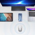 Original Xiaomi Mi Portable Mouse 2 Bluetooth-compatible RF2.4  Dual channel Aluminium Metal ABS Windows 10 Android. 