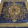 Anti Slip Velvet Room Carpet 5 x 8 Feet Geometric Design Lightweight Rug for Bedroom and Living Room. 