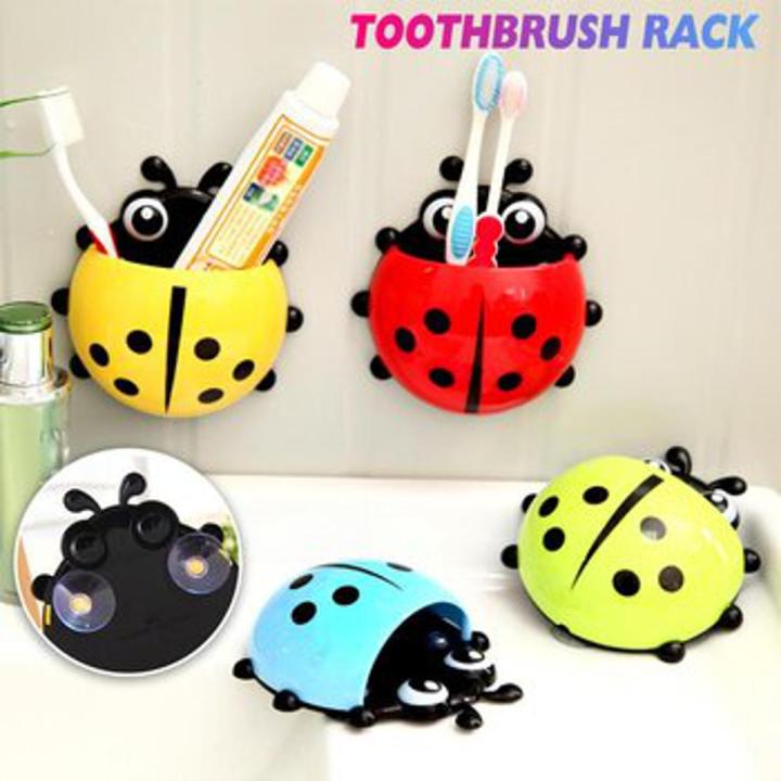 Ladybug Toy Toothbrush Holder Toothpaste Small accessories Holder (-Design Maybe Different)   Bath Toy Sets Tooth Brush Container