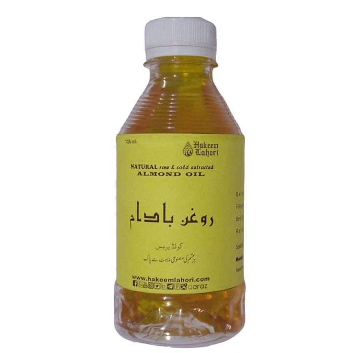 Sweet Almond Oil . روغن بادام . Badam ka Tail (125-ml Bottle)