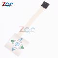 1x5 Matrix Array 5Key Membrane Switch Keypad Keyboard 1*5 Keys Control Panel Plate 40*40mm For Arduino. 
