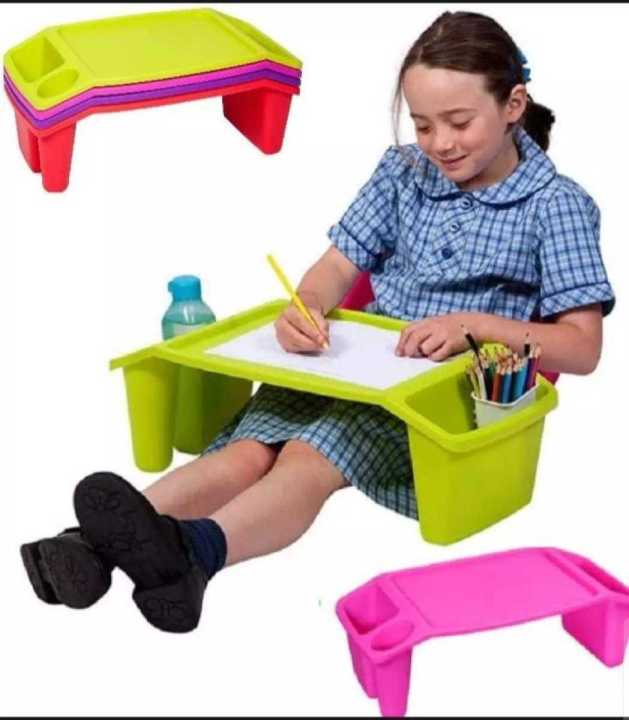 Multi Purpose Plastic Kids Table with Side Storage Boxes