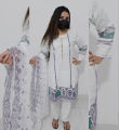 Trendy New Designs Stylish Stitched Linen Fabric Printed 3P with Handmade Work Elegant & Stylish  for Women Ladies and Girls. 