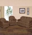 Product details of Sofa cover 5 Seater Jersey Fabric Elastic fit -Dark Brown. 