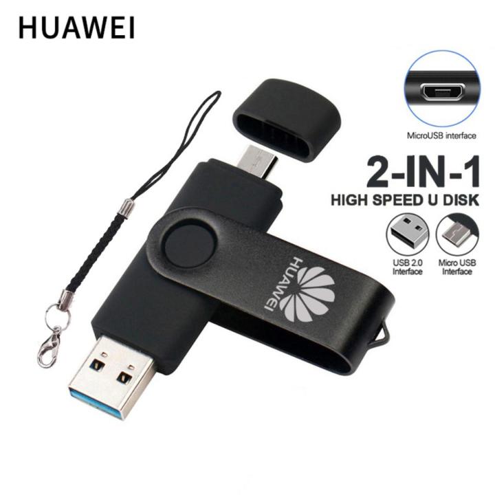 New Stock HUAWEI OTG 2 Em 1 Micro USB Flash Drive 2.0 Gb 128GB 256GB 512GB 1TB 2TB Pendrive Para Android Smartphone Laptop 【Fast delivery】 In stock
