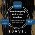 LUVVEL BLACK Hair Darkening Shampoo 200ml - Natural Black - For Men & Women - Faster & Long Lasting. 