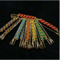 Pack of 12 Pins, Best Unique Quality Stylish New Hijab Dupatta Sariii Scarf Pins Muslim for Women Safety Scarf Pins Hijab Pins Fancy Pins. 