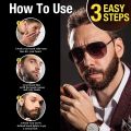 Hair Filler Beard Thicken Powder Mustache styling Pen + Brush For Temporary Facial Hair Color Fillers Hair Regrowth Powders. 