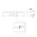 Tv Console, Porch & Den Match 2-Drawer and 2-Shelf TV Stand. 
