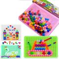 Mushroom Pin Peg Board Puzzle For Kids - Pegged - jigsaw Brain Game Toy - Educational Building Blocks - Learning Block Toys For Boys and Girls. 