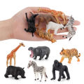 Wild Animal Jungle World Zoo Toy Set - Large Size 10cm / 4 Inch. 