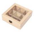 Wooden Tea Bag-2*Tea Box-wood color. 