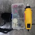 Mini Drill Machine Electric DC 12V Drill With Adapter and rotary tools. 