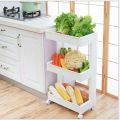 Multi-Purpose Utility Rolling Cart Trolley Organizer with Wheels. 