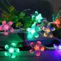 LED Cherry Blossom Lamp Street Garland Wedding Christmas Decoration for Home Festoon Fairy Lampki Led Lights New Year for Garden--Warm White--3m 20Led. 