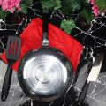 SK 26 cm Steno Deep Fry Pan/Wok - Outer Mirror Polish Inner Non Stick Marble Coat - Black. 