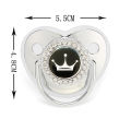 Crown Pacifier Girls Dummy Newborn Princess Baby Pacifier Holder Rhinestone Bling BPA Free Silicone Pacifier Baby Shower Gifts. 