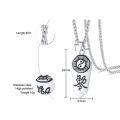 New Yin Yang Gossip Symbol Necklace Pendant for Men Demon Protection Ghost Hunter Male Jewelry Stainless Steel. 