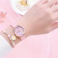 Women Children Watch Quartz Watches 2pcs Set Clocks For Girls Clock WristWatch Women Watches Colorful Relogio Feminino. 