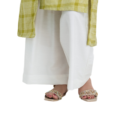 White Breeze Palazzo - 100% Pure & Soft Cotton Palazzo Trousers for Girls - Stylish Plain Plazoo Trendz - Winter Cotton Loose Fit Flared Wide Leg Palazzo Plazo - Palazzo Trousers for Women