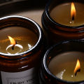 Pack of 4 Scented Candles in Mini Glass Jar with Lid, 2.5-inch - Long-Lasting Fragrance, Even Burn. 
