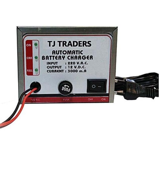 Heavy Duty 18 Ampere Battery Charger - White