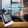 HTC-1 Electronic Temperature Humidity Meter and Clock TITAN Digital Thermometer And Hygrometer Multi-Functional 3 in 1 Wall-Mounted Room Thermometer Humidity Monitor and LCD Digital Alarm Clock. 