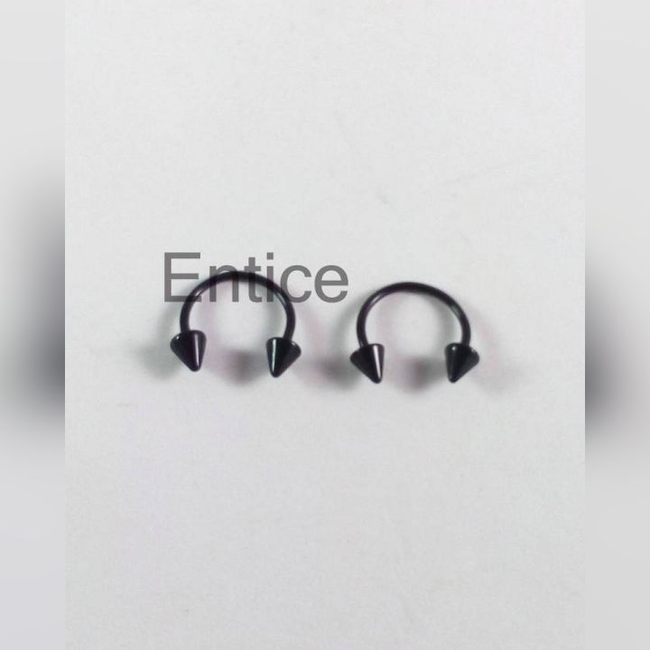 Black Punk Earrings For Unisex