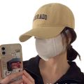 Big head bib cap women's Korea enlarged deep top sunscreen visor hat four seasons wide brim hard top baseball cap men. 