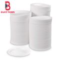 Pack of 50 - Disposable Plates Styrofoam white - Large Size. 