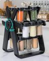 18 Pcs Spice Jar Set. Multifunctional Rotatory Seasoning Rack, Seasoning Bottle Holder, Ferris Wheel Spice Shelves, Rotating Glass Seasoning Rack, Revolving Countertop Spice Organizer, Kitchen 360 Rotating Spice Rack. 